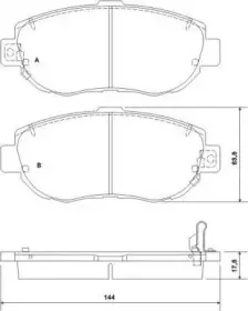 36923OE A.B.S. Комплект тормозных колодок, дисковый тормоз
